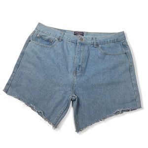 CROSS & WINDSOR |Ultra High Waist Cutoff Mom Short